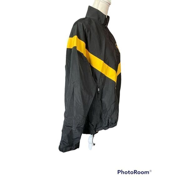 Womens US Army Physical Fitness Uniform Nylon Jacket Black Yellow Size Medium - Picture 2 of 5